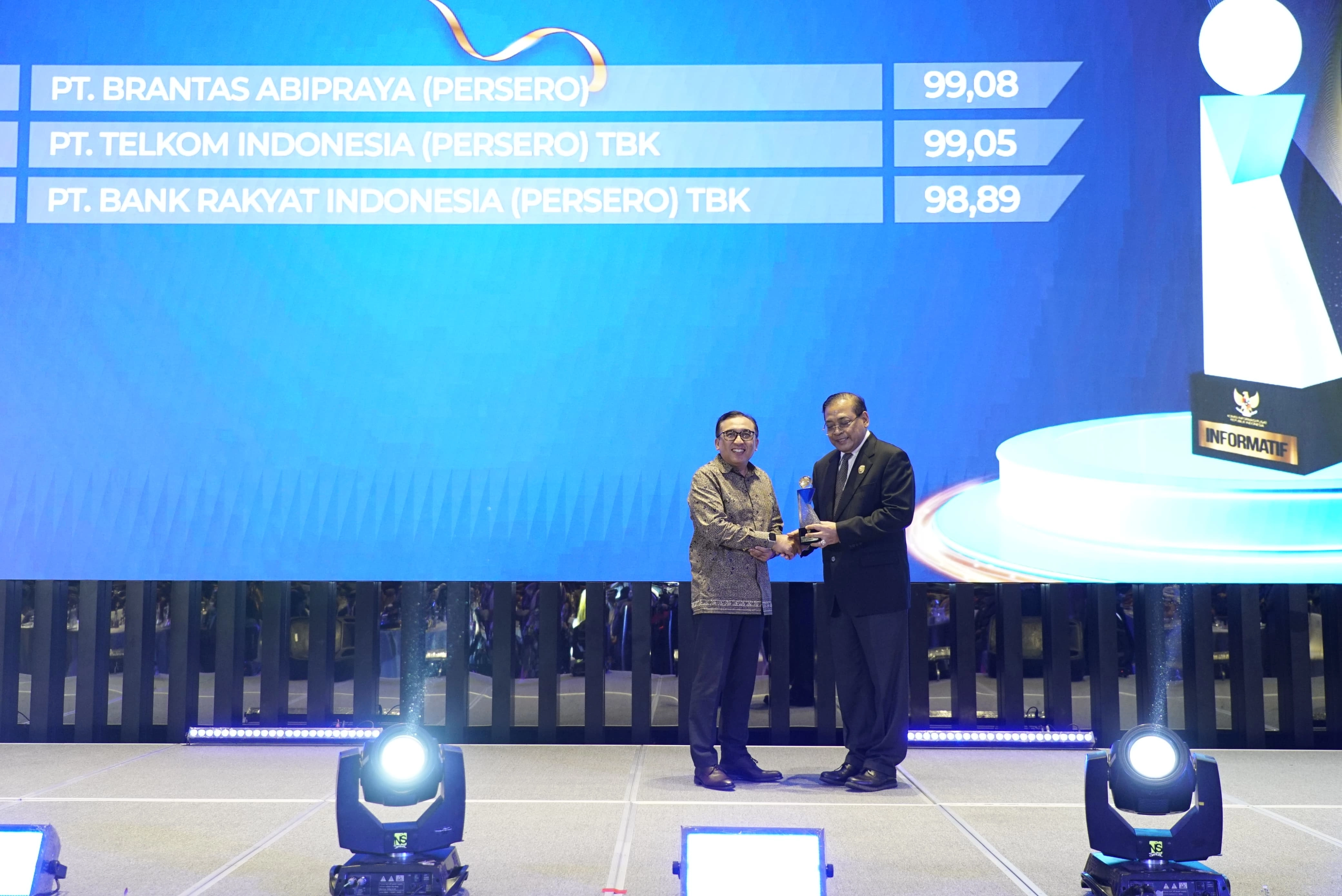 Telkom Raih Peringkat 2 Badan Publik Kualifikasi “Informatif”